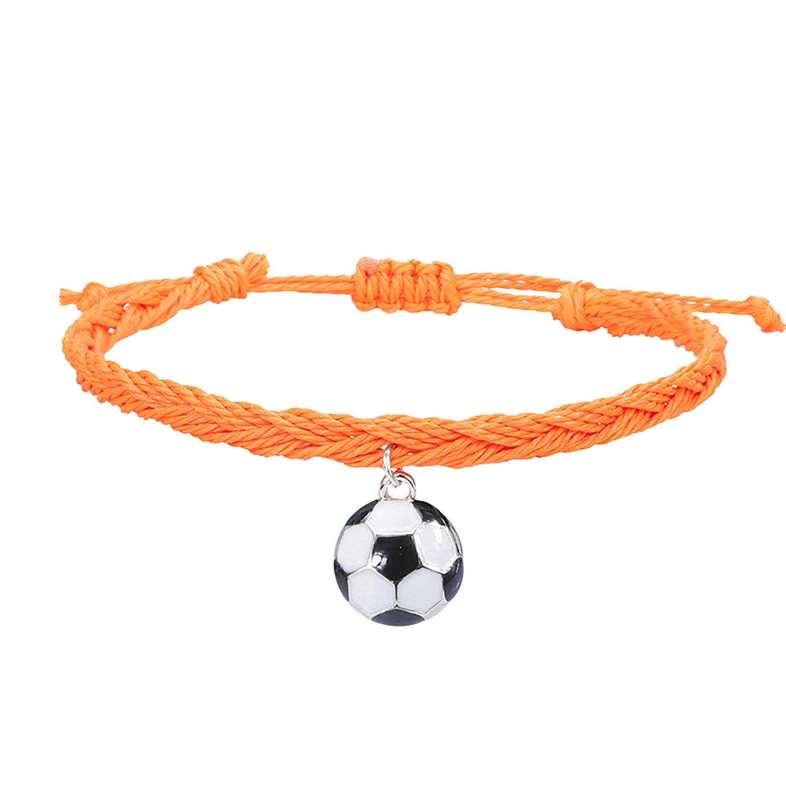 thumbnail image 2 of Pulseras de Fútbol Charm Favors Fútbol Negro Rojo Blanco Marrón Pulseras de Fútbol Cuentas Ajustable Inspirational for Teens Adults Sport Birthday Football Favors For, 2 of 2